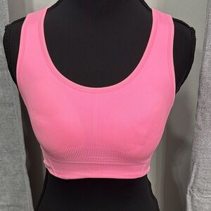 All in Motion Bubblegum Pink Sports Bra Medium Racerback